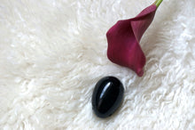 画像をギャラリービューアに読み込む, Black Obsidian Yoni Egg / ブラックオブシディアン(黒曜石)ヨニエッグ