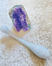 画像をギャラリービューアに読み込む, Angela-ミルクグラス天使の羽ワンド/ Milk Glass Angel Wing Wand