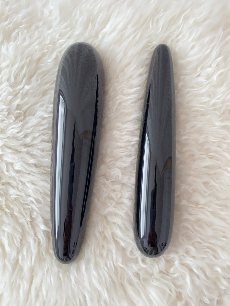 ブラックオブシディアンワンド（黒曜石）/Black Obsidian pleasure wand – Goddess Temple Holistic  Health