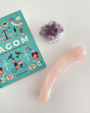 画像をギャラリービューアに読み込む, Dia - ローズクウォーツワンド/ Rose Quartz round top wand