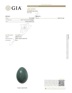 ネフライトジェードヨニエッグ / Nephrite Jade Yoni Egg -GIA Certified
